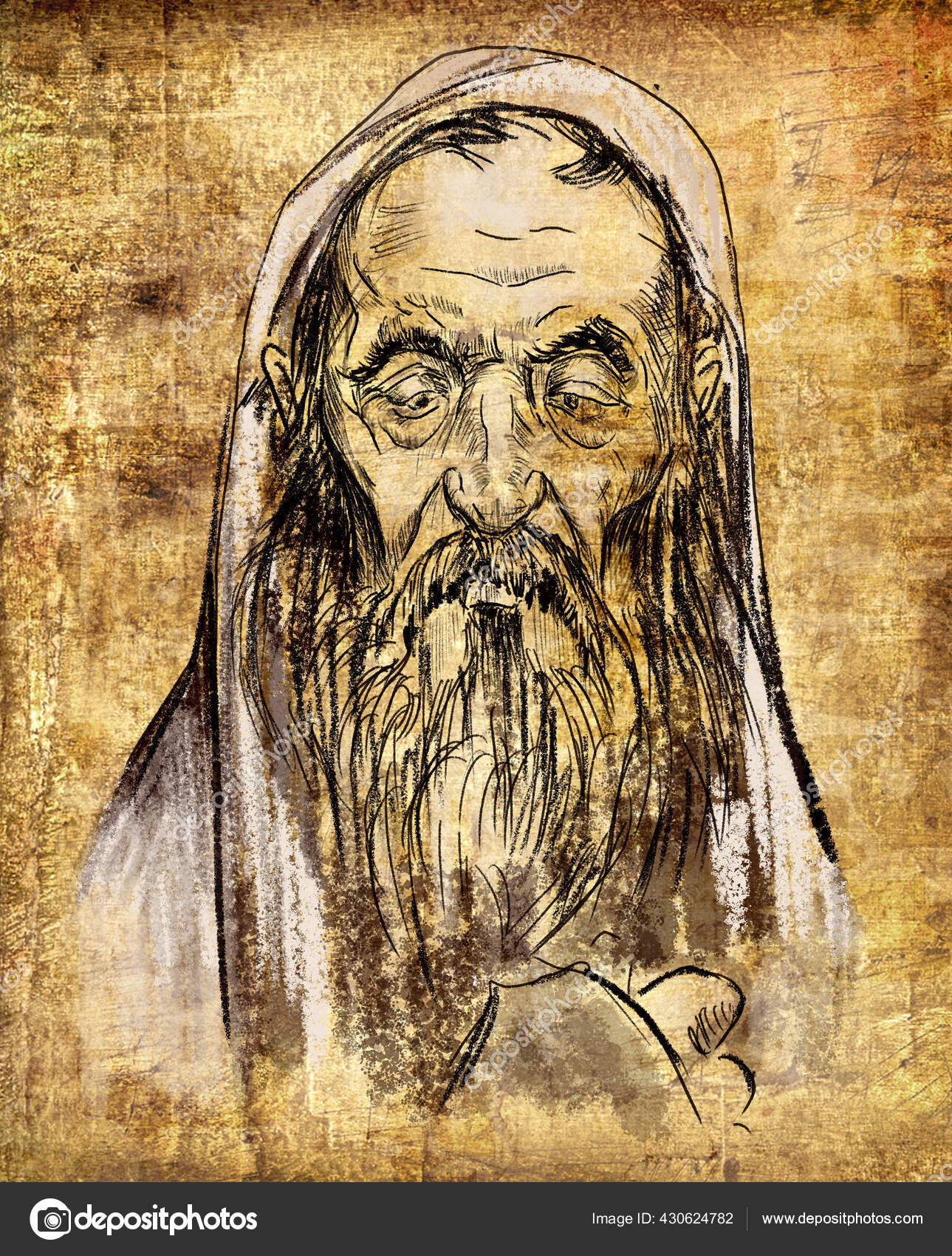 Prophet Job Central Figure Book Job Bible Stock Photo by ©ypsg2008