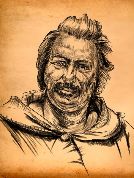 Honor Balzac Een Franse Schrijver Een Van Grondleggers Van Het — Stockfoto