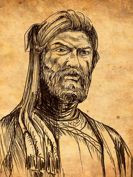 Мухаммед Ибн Сулейман Известный Псевдонимом Физули Азербайджанцем Поэтом Писателем Мыслителем — стоковое фото