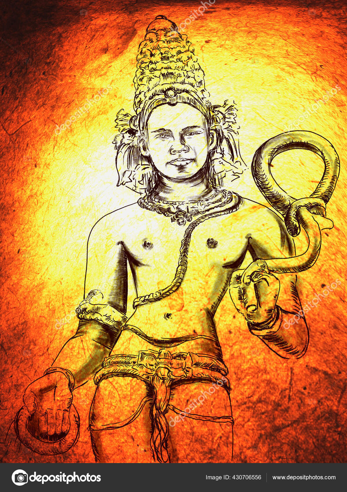 Hindu Goddess Lord Varuna Revered Hinduism God Water His Sway Stock  Illustration by ©Vizulis German #430706556, image size:1198x1700
