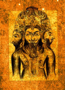 Brahma, Hindu mitolojisinde, dünyanın yaratıcısı ve yöneticisi, tanrıların ve insanların babası.