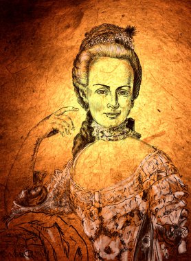 Avrupa serisinin hakimleri. Marie Antoinette Fransa ve Navarre Kraliçesi. Kongre tarafından suçlu bulundu ve giyotinle idam edildi.