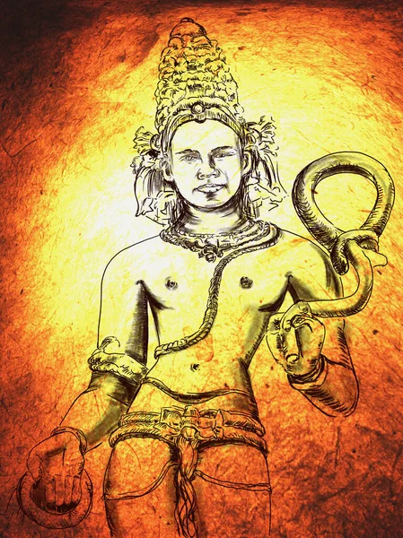 Ινδουίστρια Θεά Λόρδος Βαρούνα Είναι Σεβαστός Στον Ινδουισμό Καθώς Θεός — Φωτογραφία Αρχείου