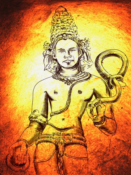 Die Hinduistische Göttin Lord Varuna Wird Hinduismus Als Gott Des — Stockfoto