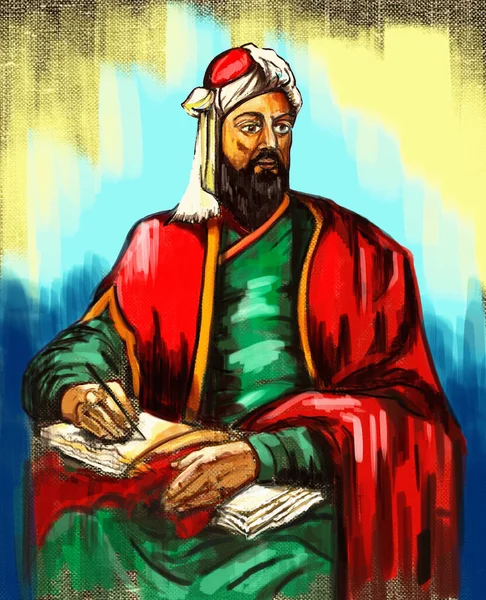 ニザム ムルク 英語版 またはアブー ハサン 英語版 ペルシャの政治家 中世イスラム教徒の東側の著名な人物の一人 — ストック写真