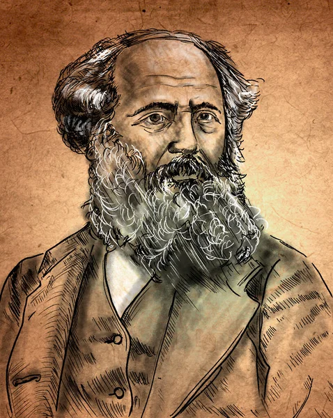 James Clerk Maxwell Σκωτσέζος Φυσικός Γνωστός Για Διατύπωση Της Ηλεκτρομαγνητικής — Φωτογραφία Αρχείου