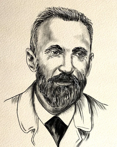 Pierre Curie Est Physicien Français Pionnier Cristallographie Magnétisme Piézoélectricité Radioactivité — Photo