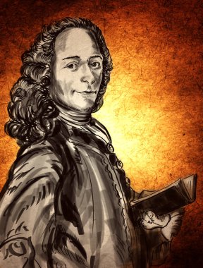 Voltaire is one of the greatest French philosopher-educators of the XVIII century, poet, prose writer, satirist, tragedian, historian and publicist. clipart