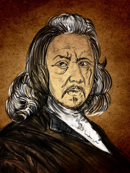 Thomas Hobbes Byl Anglický Filozof Považovaný Jednoho Zakladatelů Moderní Politické — Stock fotografie