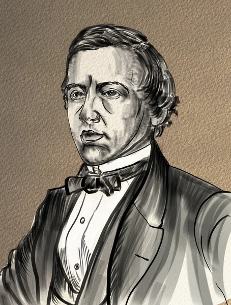 Чемпион Мира Шахматам Пол Чарльз Морфи Родился 1837 Году Американским — стоковое фото