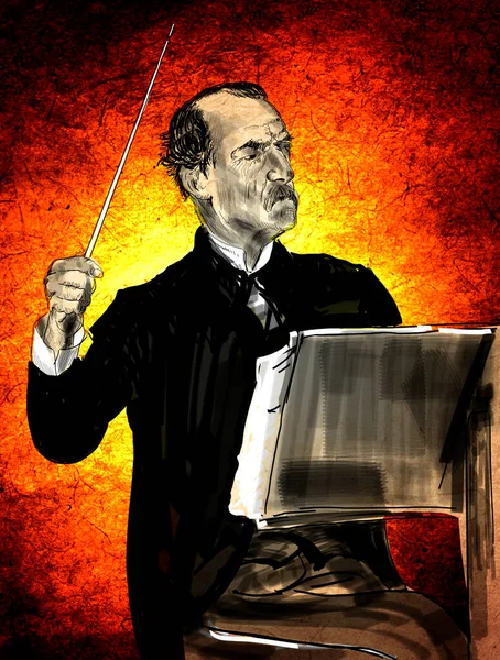 Donnino Emanuele Muzio Nebo Mussio Byl Italský Skladatel Dirigent Učitel — Stock fotografie