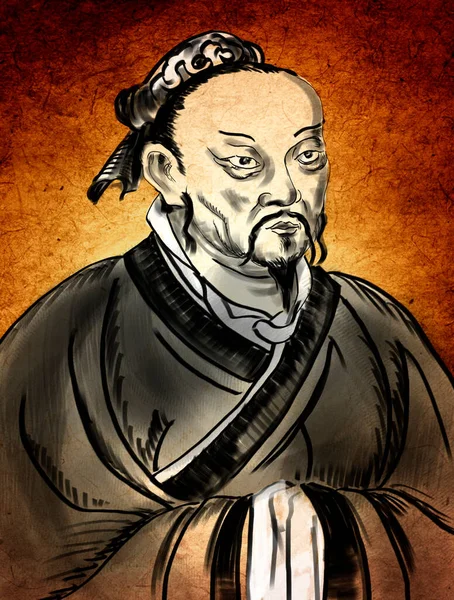 Менций Родился Mng Mengzi Китайским Конфуцианским Философом Лицензионные Стоковые Фото
