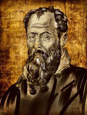 İtalyan ressam, mimar ve yazar Giorgio Vasari. İtalyan Rönesans sanatçılarının önemli biyografileriyle tanınır..