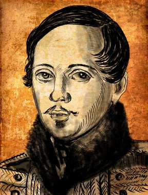 Mikhail Yuryevich Lermontov, Rus şair, yazar, oyun yazarı, ressam..