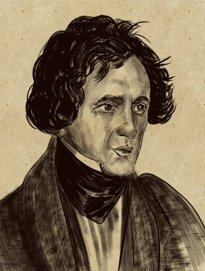 Jakob Ludwig Felix Mendelssohn Bartholdy, bilinen adıyla Felix Mendelssohn, Alman besteci, piyanist, org ve orkestra şefi. 