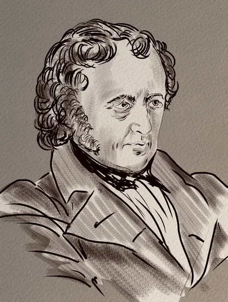 Abraham Ernst Mendelssohn Bartholdy Fue Banquero Filántropo Alemán Fue Padre —  Fotos de Stock