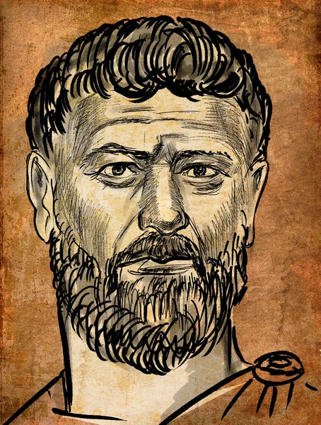 Marcus Didius Severus Julianus Wealthy Roman Senator Who Became Emperor — Stock Photo, Image