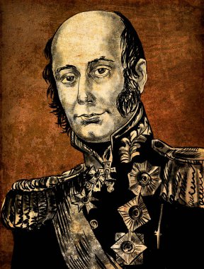 Prens Michael Andreas Barclay de Tolly 1812 'deki Napolyon işgali sırasında Baltık Alman mareşali ve Rus İmparatorluğu Savaş Bakanı' ydı.
