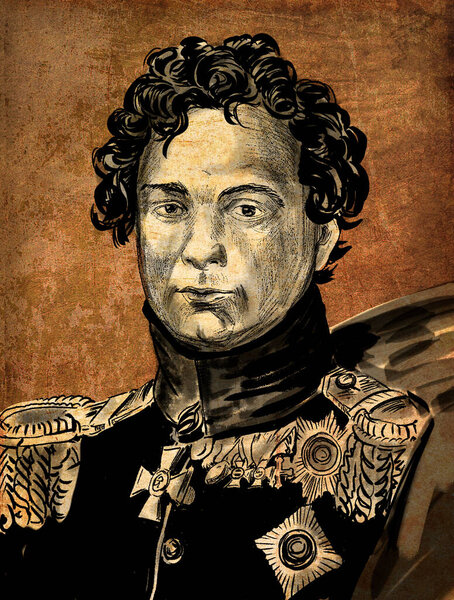 Андрей Иванович Горчаков руководил русским пехотным корпусом в немецкой кампании 1813 года и французской кампании 1814 года во время Наполеоновских войн.. 