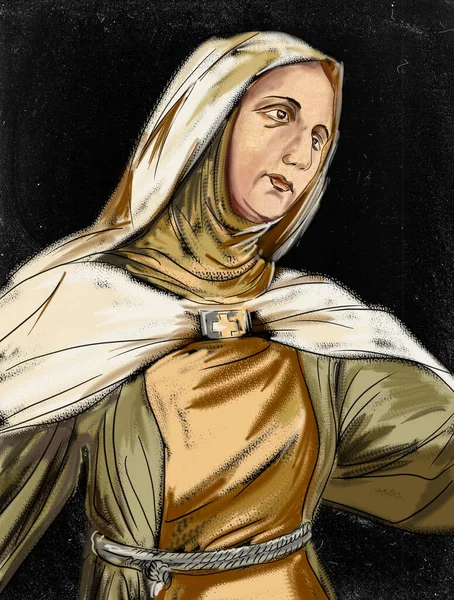 Margherita Vergine Conosciuta Anche Come Margherita Antiochia Pisidia Vergine Martire — Foto Stock