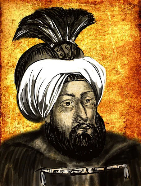 Ahmed Ottomaanse Sultan 169195 Wiens Bewind Werd Gekenmerkt Door Voortdurende — Stockfoto