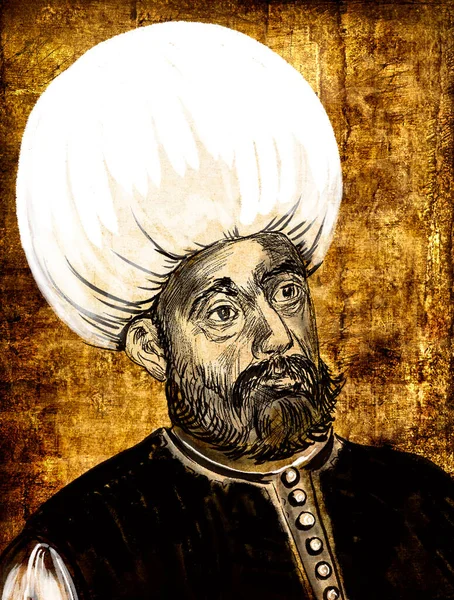 Murade Sultão Otomano Que Expandiu Consolidou Domínio Otomano Nos Bálcãs — Fotografia de Stock