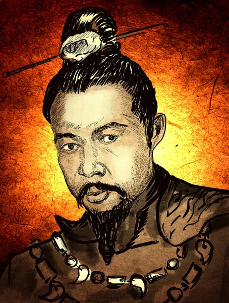 Cesarz Kgen Był Ósmym Legendarnym Cesarzem Japonii Zgodnie Tradycyjnym Porządkiem — Zdjęcie stockowe