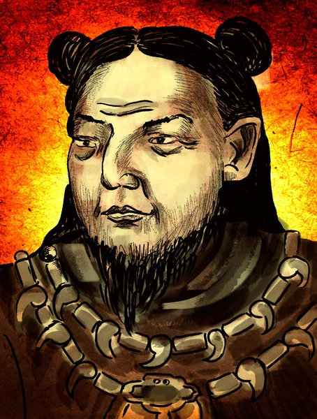 Cesarz Ksh Znany Również Jako Mimatsuhikokaeshine Mikoto Był Piątym Legendarnym — Zdjęcie stockowe