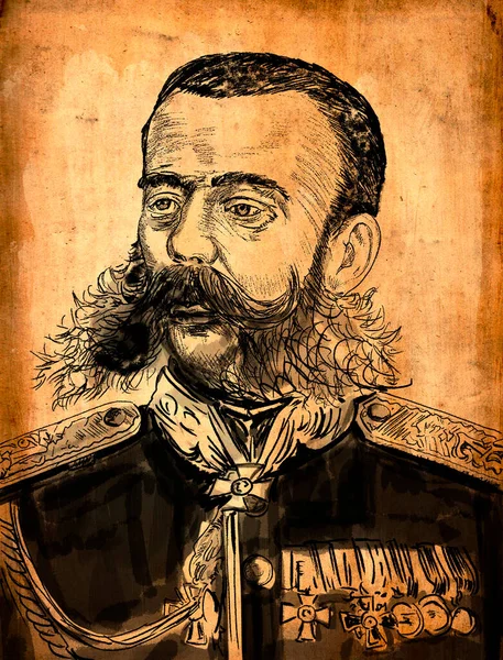 Mikhail Dmitriyevich Skobelev Foi General Russo Famoso Por Sua Conquista — Fotografia de Stock