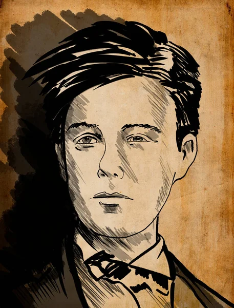 Arthur Rimbaud Fransk Poet Och Äventyrare Som Vann Erkännande Symboliströrelsen — Stockfoto