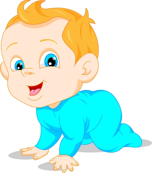 Cute baby cartoon — Stock Vector