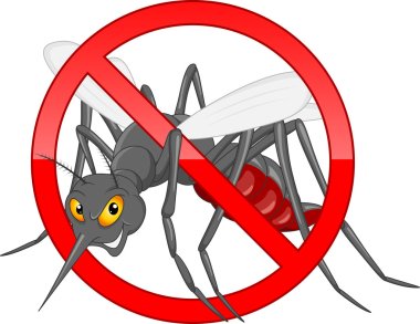 stop mosquito cartoon clipart