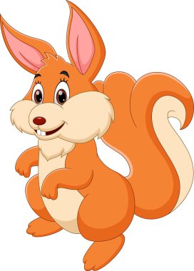 Çizgi film sincabı gülümseyerek poz veriyor