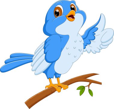 karikatür kuş başparmağı