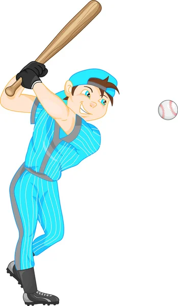 男孩棒球运动员 — 图库矢量图片