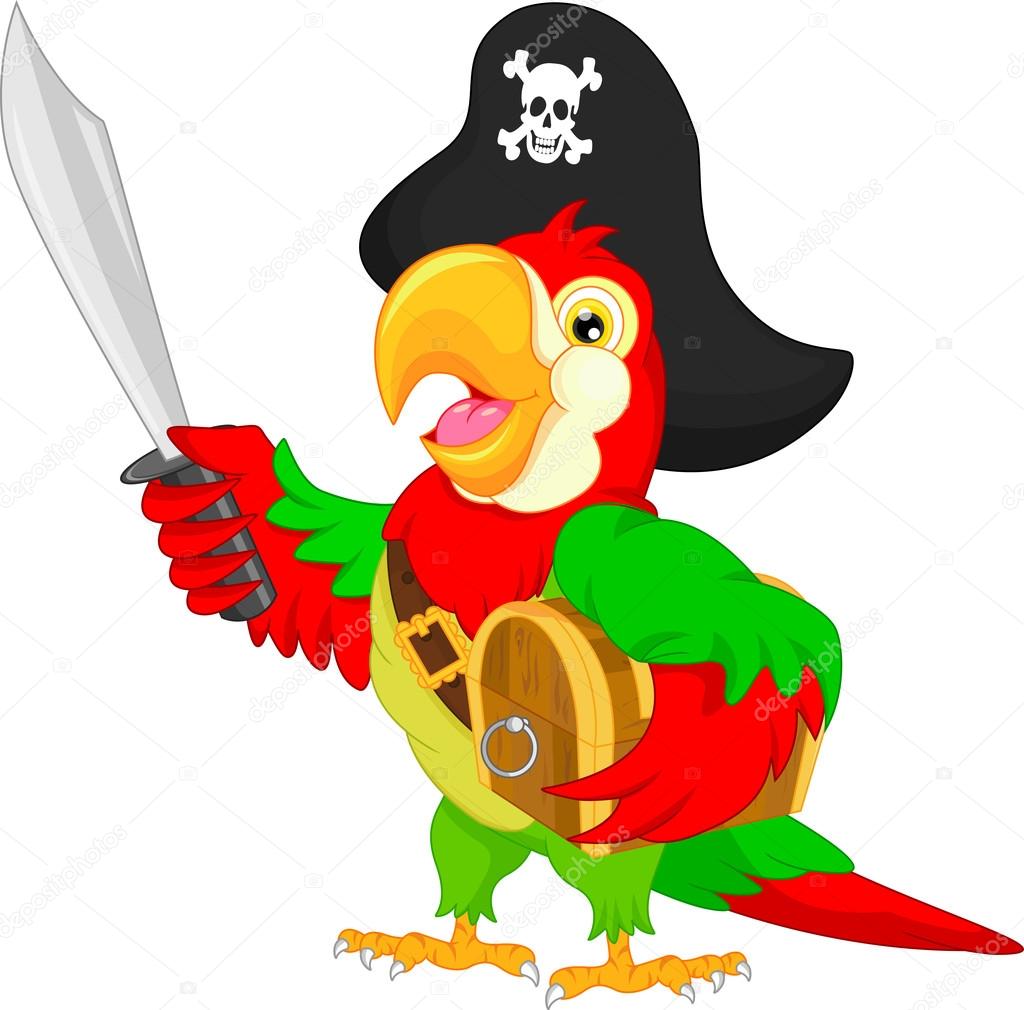 pirate parrot cartoon