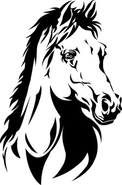 말의 머리의 실루엣