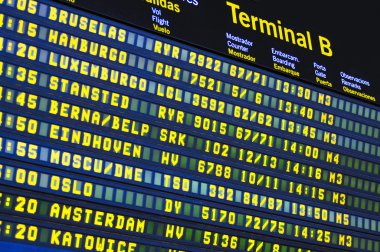 bilgi yönetim kurulu Havaalanı terminal uçuşları 