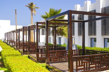 veranda ile Otelde şezlong