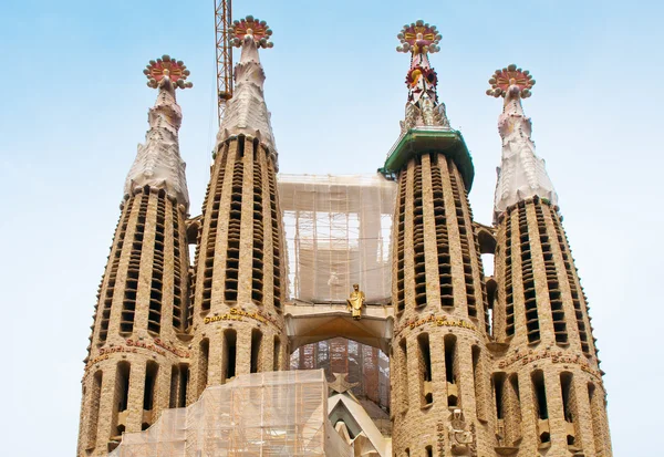 BARCELONA, ESPAÑA - 12 de junio de 2014: La Basílica de la Sagrada Fam — Foto de Stock