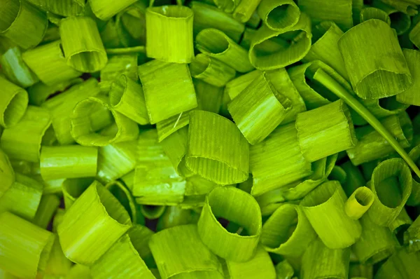 Нарізаний зелена цибуля — стокове фото
