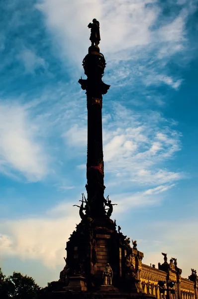 BARCELONA, SPANIA 08 Iunie 2014: Monumentul lui Christopher Columb — Fotografie, imagine de stoc