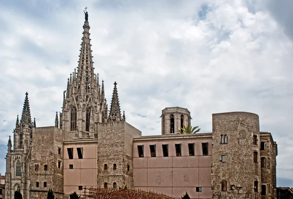 Barcellona, Spagna - GIU 09, 2014: Cattedrale di Santa Croce e — Foto Stock