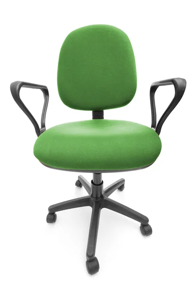 Green office chair closeup — Stock Photo, Image