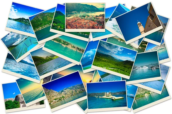 Karadağ 'ın seyahat fotoğrafları yığını