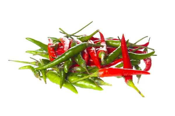 Gorąca papryka chili na białym tle — Zdjęcie stockowe