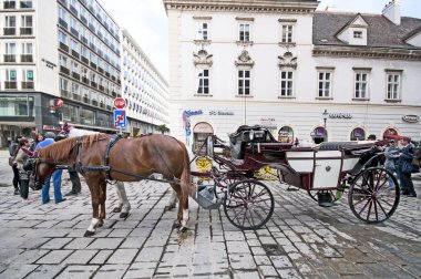 Vienna, Avusturya - 08 Ekim 2014: Geleneksel eski moda fi