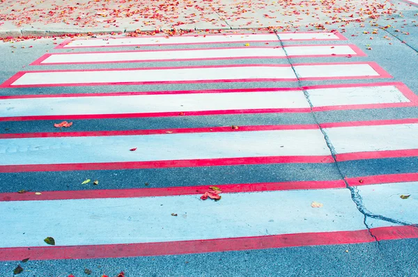 歩行者横断と紅葉 — ストック写真