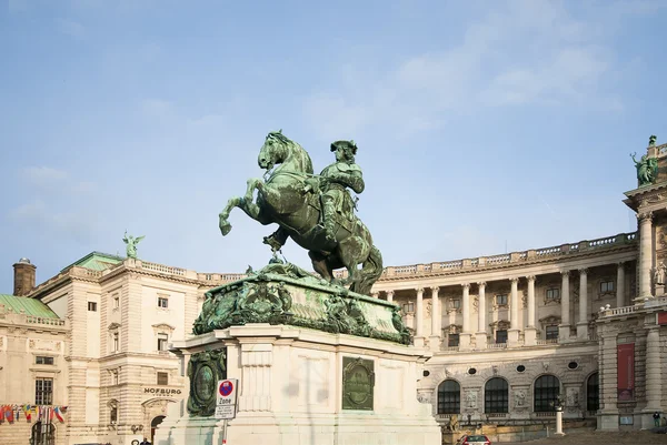 VIENA, ÁUSTRIA - OUTUBRO 08, 2014: Monumento do Prinz Eugen — Fotografia de Stock