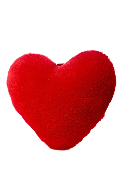 Kırmızı yumuşak kalp — Stok fotoğraf